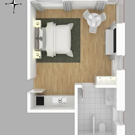 Moderne Neue Zum Wohlfuehlen Im Boardinghouse Bed & Butter Apartment *