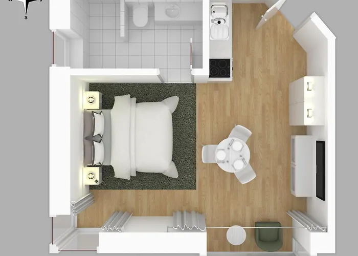 Moderne Neue Zum Wohlfuehlen Im Boardinghouse Bed & Butter Апартаменты Hasbergen